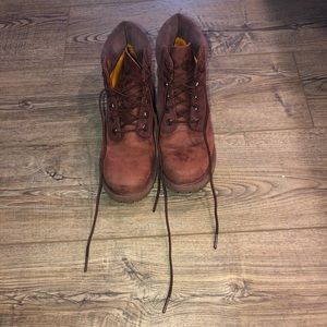 Maroon Classic Style Timberland Boots